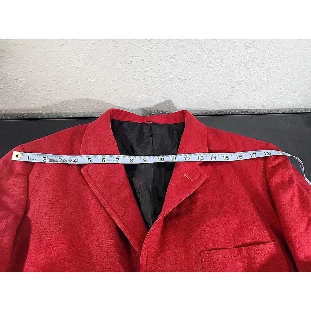 Vintage Magee‎ Of Lincoln  Wool  Blazer Men's 44 Red  Sports Coat Union Made